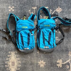 (2) Kids CamelBak Blue and Black Hydration Packs